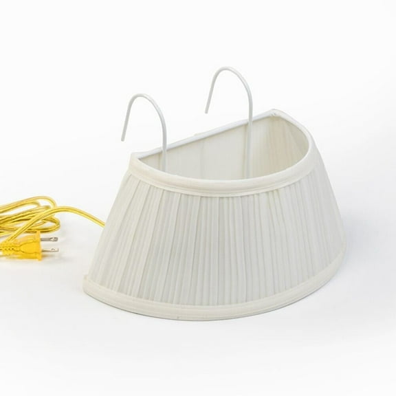 Bandwagon Headboard Night Bed Reading Lamp Pull Cord Ivory Shade, Farmhouse Style