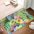 thumbnail image 5 of Fotbe Extra Durable Door Mat - Dirt Trapping Outdoor Welcome Mats - Non-Slip Outdoor Door Mats - Low Profile Front Door Mat - Indoor (16" x 24", Watercolor Blooming Cactus ), 5 of 9