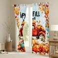 thumbnail image 3 of Manfei Happy Fall Blackout Curtains Set of 2 (38x54 Each),Rustic Pumpkin Maples Curtains and Drapes,Pet Dogs Living Room Curtains For Children,Breathable Home Decor, 3 of 6