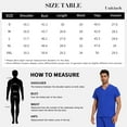 thumbnail image 6 of VIAOLI Scrubs for Men Set – V-Neck Top & Straight Leg Pants Stretch Nursing Uniform Set with Adjustable Waistband and Multiple Pockets, 10 Colors, 6 of 6