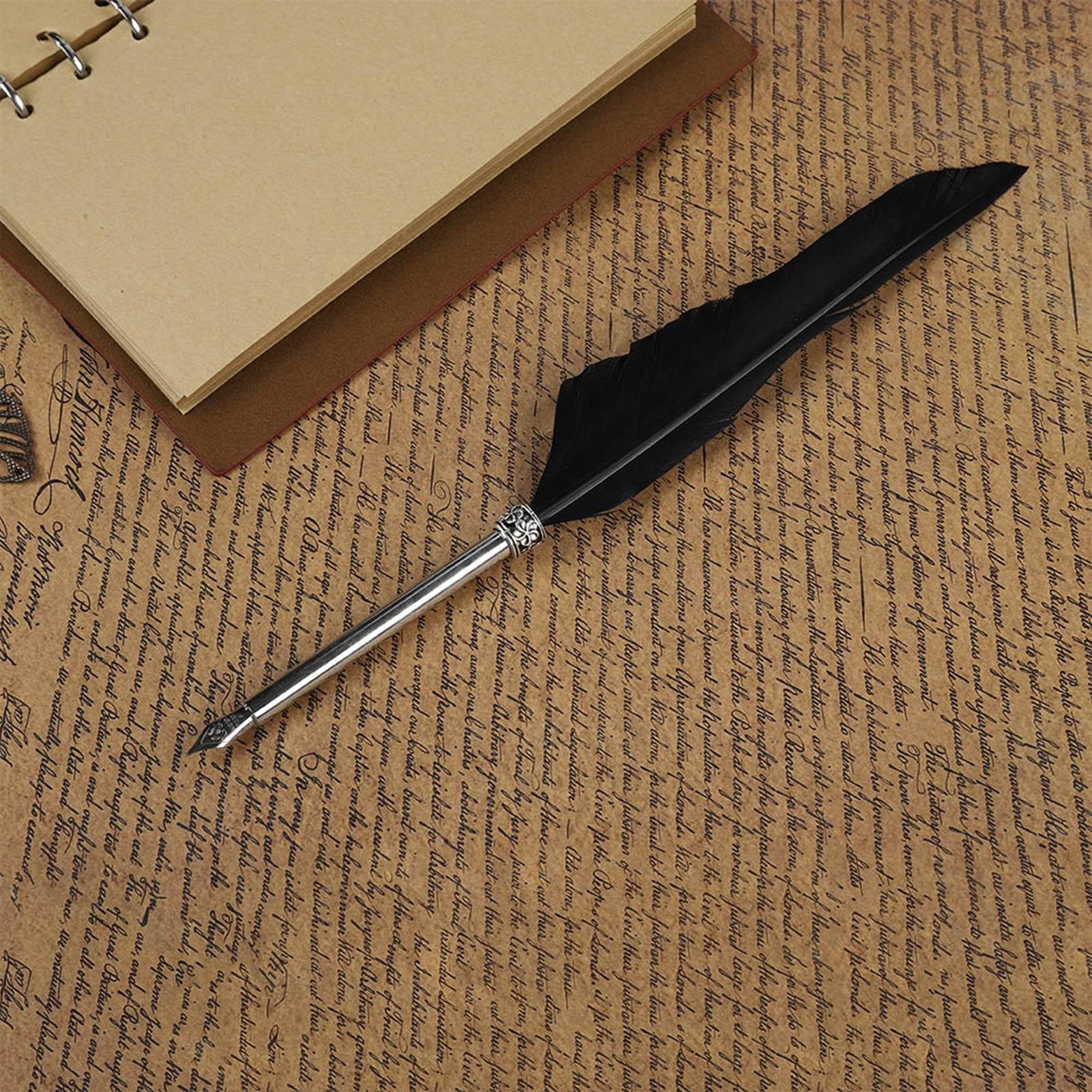 Vintage Style Dip Pen  Leather Bound Journal, Luxury Writing Set For Creative Expression  Gifts