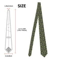 thumbnail image 3 of Xecao Dinosaur Skeleton Print Tie For Men Necktie Woven Jacquard Neck Ties,Classic Men's Tie, 3 of 7