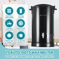 thumbnail image 2 of Fundidor de cera TOAUTO WMF-10L, 9,5 L, 1100 W, 120 V, digital, 2 of 9