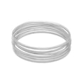 thumbnail image 1 of 7 8 Inch Round Cuff Stackable Bangles Set Of 7 8 Inch Round Hollow Tube 925 Sterling Silver Bangle Bracelets Jewelry Gif, 1 of 3