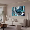 thumbnail image 3 of Póster de lienzo con arte abstracto dinámico del río, decoración para dormitorio, paisaje deportivo, decoración para oficina, regalo, estilo marco, 16 x 24 pulgadas (40 x 60 cm), 3 of 8