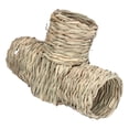 thumbnail image 1 of Hamster Hideaway Grass Tunnel Toy Straw House with Four Open Entrances for Rats Syrian Hamster Ferrets Guinea Pig, 1 of 7