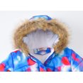 thumbnail image 3 of Odeerbi Toddler Winter Coat Kids Boys Girls Outerwear Jackets Tie-Dye Thick Warm Parkas Hooded Windproof Coat Outwear Clothes Light Blue, 3 of 8