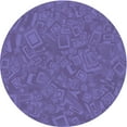 thumbnail image 1 of Ahgly Company Indoor Square Patterned Purple Amethyst Purple Area Rugs, 3' Square, 1 of 6