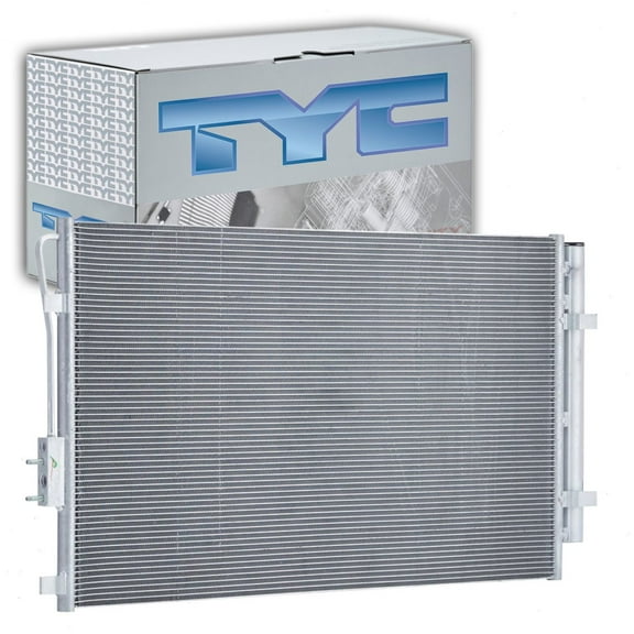 TYC AC Condenser compatible with Hyundai Santa Fe 3.3L V6 2013-2018