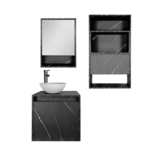 Combo Gabinetes Para Baño KAMPALA Con Sobre WC Y Botiquín.