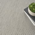 thumbnail image 2 of Nourison Courtyard Indoor/Outdoor Ivory/Charcoal 4' x Square Area Rug (4 Square), 2 of 9