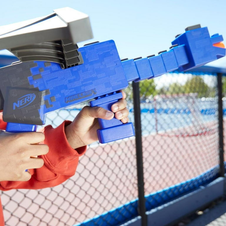 Nerf Minecraft Pillager's Crossbow Dart Blaster, 6 Nerf N1