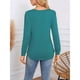 thumbnail image 5 of Suéteres Plisados de Larga para Mujer, Blusas Casuales y Elegantes de Cuello Redondo, Camisas Holgadas, Ropa de Otoño. Verde XL, 5 of 8