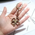 thumbnail image 5 of WRISTBIQUE Keychain Zinc Alloy 2Pcs 4.32X1.45X0.08In Leaf Clover, 5 of 8
