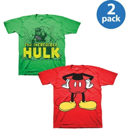 Assorted Character Toddler Boys T-Shirt Mix and Match Your Choice 2 Piece Value Bundle