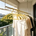 thumbnail image 4 of Fufafayo Seamless Clothes Hangers, Skids-Proof -Shoulder-Bump Plastic Garment Hangers, Extra-Thickened Reinforced Drying Racks for Household Closet Storage, 4 of 6