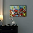 thumbnail image 2 of Canvas Prints Wall Art - Red Poppy of Spring in Oil Painting Style | Modern Wall Decor/Home Decoration Stretched Gallery Canvas Wrap Giclee Print & Ready to Hang - 32" x 48", 2 of 3