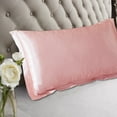 thumbnail image 4 of Solid Color Silk Pillowcase Silk No Zipper Envelope Pillow Pillow Cover, 4 of 6