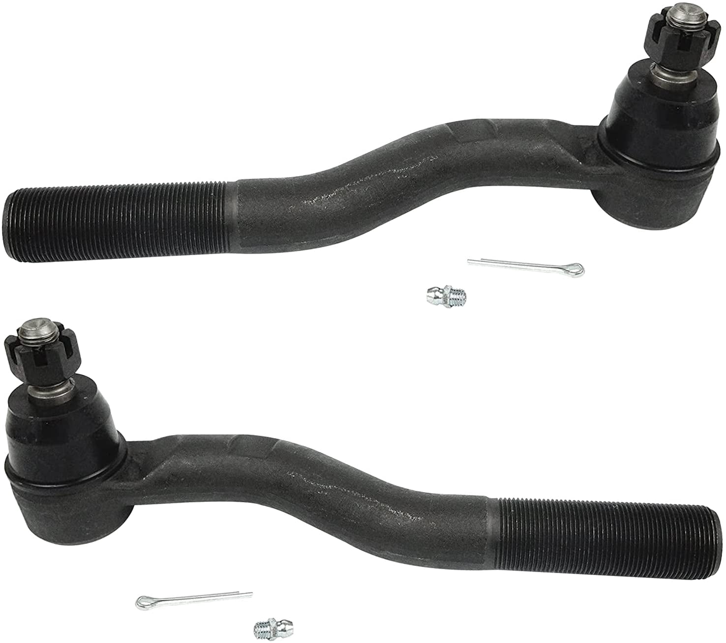 Detroit Axle - Front 8pc Suspension Kit for 07-17 Jeep Wrangler, 18 Wrangler JK, Tie Rod End Links Lower Upper Ball Joints 2007 2008 2009 2010 2011 2012 2013 2014 2015 2016 2017