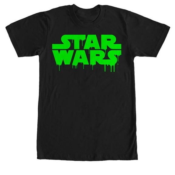 Men's Star Wars Dripping Halloween Logo  Graphic Tee Black Large