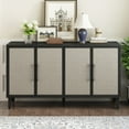 thumbnail image 2 of Sideboard Buffet Cabinet with Doors and Adjustable Shelf, Storage Accent Cabinet, Multifunctional Cupboard for Living Room, Hallway, Kitchen, 2 of 10
