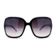 thumbnail image 2 of Womens Rhinestone Jewel Hinge Exposed Lens Butterfly Designer Sunglasses Black Smoke, 2 of 4