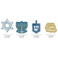 thumbnail image 2 of Big Dot of Happiness Happy Hanukkah Paper Straw Decor - Hanukkah Party Striped Decorative Straws - Set of 24, 2 of 8