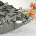 thumbnail image 4 of Unique Bargains Sequins Leaf 3D Throw Pillow Cover Pack of 4 Solid Color Cushion Covers Grey/Gold 18" x 18", 4 of 6