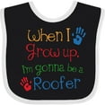 thumbnail image 3 of Inktastic Roofer Future Boys or Girls Baby Bib, 3 of 4