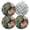 Black0868, variant on 4 PCS Pot Holders for Kitchen,Potholders Sets with Hook for Oven,Cooking,Baking,Elephant In Colorful Tiles
