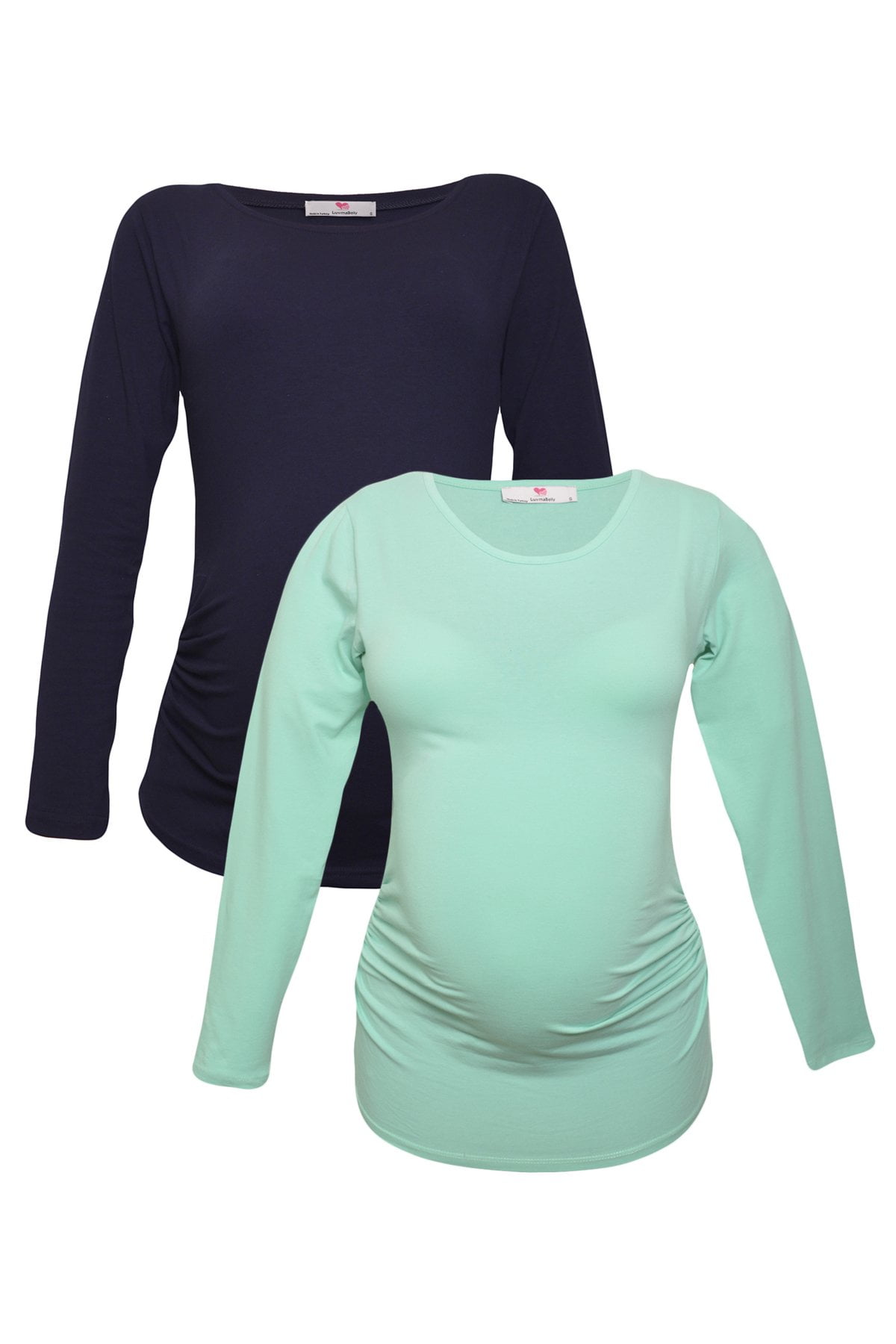 blød alligevel ledig stilling LVMA2300 - 2 Pack - 100% premium Cotton - Women Long Sleeve Maternity T- Shirt - Walmart.com
