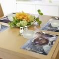 thumbnail image 4 of Ambesonne Cat Place Mats Set of 4, Space Satellite Eclipse, Standard Size, Blue Grey and White, 4 of 6