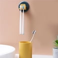 thumbnail image 3 of Soporte Multiusos Para Cepillos De Dientes, Estante De Almacenamiento Para Cepillos De Dientes, Sin Perforaciones, Fácil De Instalar, Colgador De Pared Con Taza Para El Baño Del Hogar Scienceny HA027564-01, 3 of 7