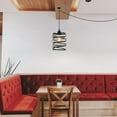 thumbnail image 6 of Kiven Plug in Pendant Light, Industrial Hanging Light Fixture with Remote and Iron Cage Lampashe, E26 Socket Dimmable Pendant Light for Bedroom Hallway Kitchen, 6 of 7