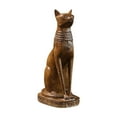 thumbnail image 2 of Figura de gato egipcio, recuerdo coleccionable para armarios, estanterías, escritorios y hogar. L, 2 of 8
