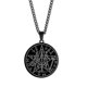 thumbnail image 1 of Vintage Tetragrammaton Pendant Necklaces Wahyeh Magical Blessed Pentagram Of Solomon Amulet Stainless Steel Necklace Ff--Black-Product code 33210 Black, 1 of 5