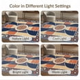 thumbnail image 7 of ODIKA 3'x5' Washable Area Rug Round Basketball Theme Free Throw Lines Football Blanket Center for Hallway, Laundry Room, Non-Slip, Flatweave, Easy Care, 7 of 7