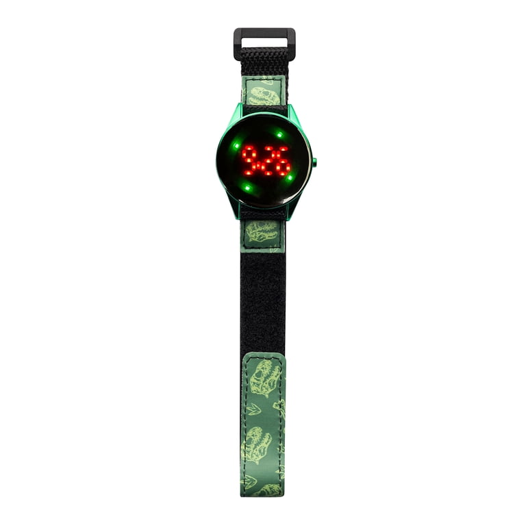 Wonder Nation Boys LED Dial Digital Watch, Green photo 1