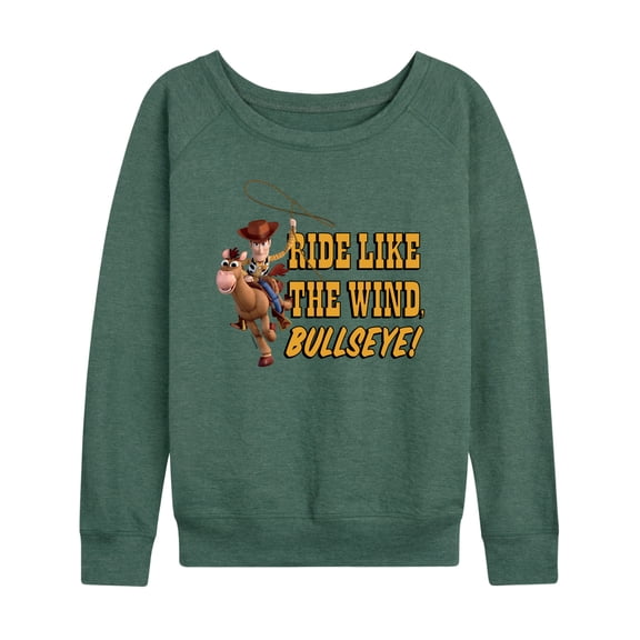 Toy Story - Ride Like The Wind - Women's Lightweight French Terry Long Sleeve Shirt