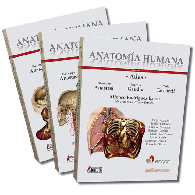 Atlas de Anatomía Humana Paquete 3 Volúmenes