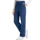 thumbnail image 2 of Pantalones de punto de algodón con cordón y cintura elástica para mujer, cómodos, talla pequeña, color azul marino, 2 of 3