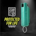 thumbnail image 3 of Slime Pepper Spray with Belt Clip, 16ft Range, Aqua Green Keychain Slime Pepper Spray for Protection, Self Defense by Guard Dog Security, 1 Pack, 3 of 8
