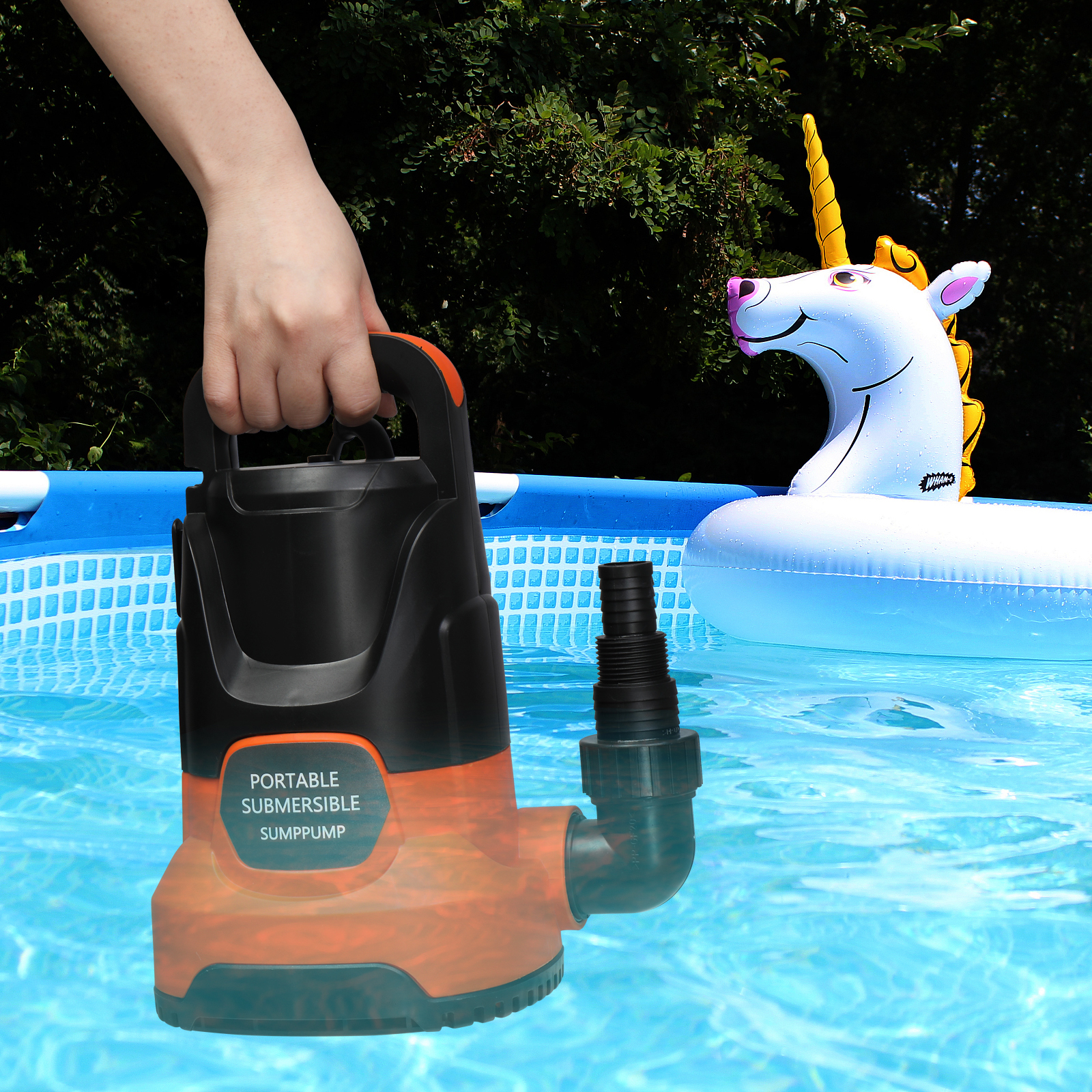 Ktaxon 1 HP Sump Pump, 3500GPH Submersible Water Pump, for Pool, Pond, Garden, and Irrigation
