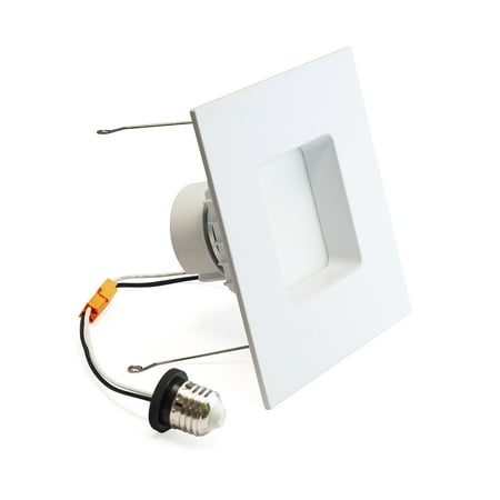 

MW Lighting 6 Inch 5CCT Color Temperature Selectable Smooth Square LED Downlight 2700/3000/3500/4000/5000K Dimmable 100W Incandescent Equal 1100LM Energy Star (1 PACK)