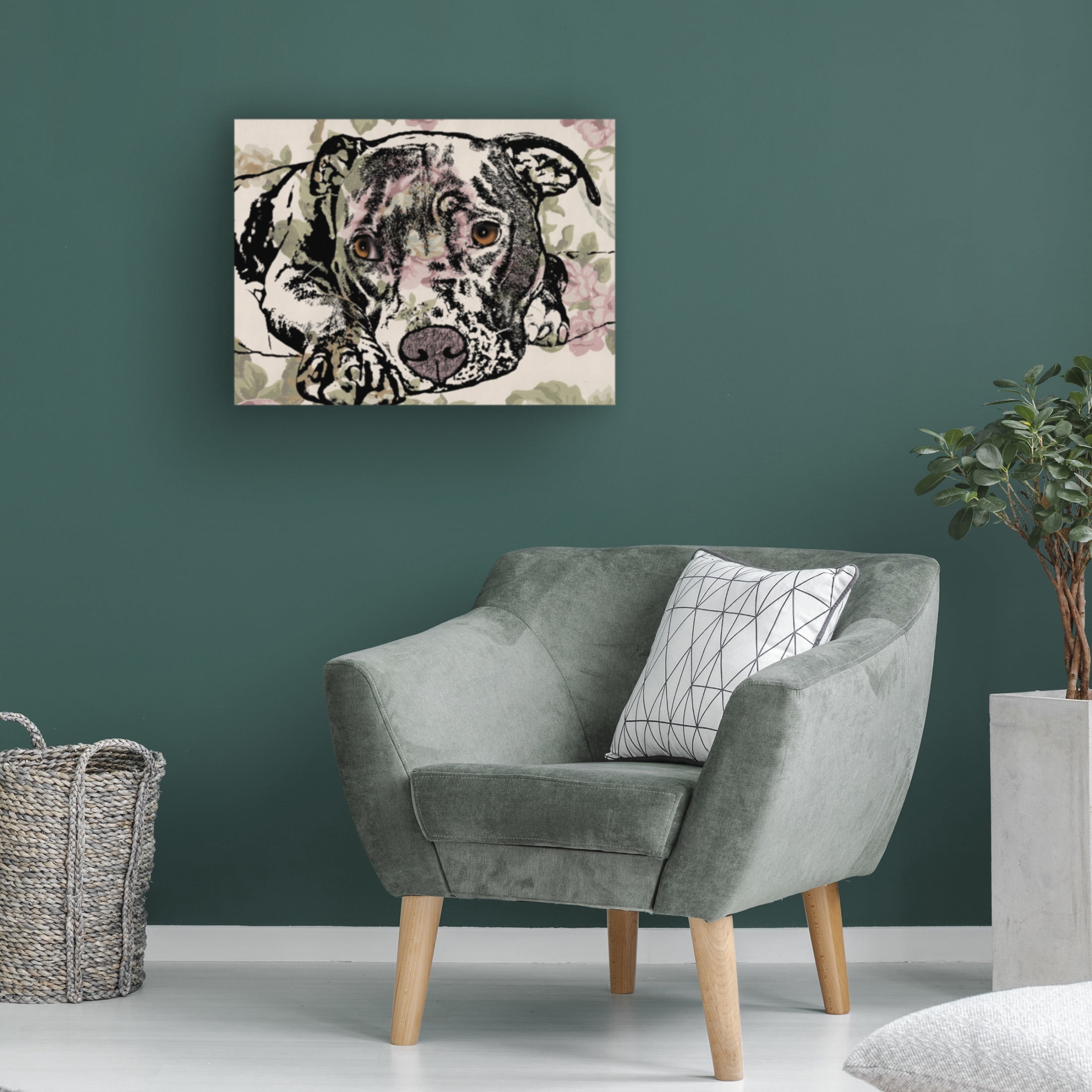 Canvas Wall Art - Dean Russo 'Side Eye' Wall Art for Living Room, Bedroom, or Office Décor by Trademark Fine Art - 24 x 18 Inches