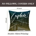 thumbnail image 2 of LALILO Throw Pillow Covers Motivation Quote Calligraphy Lettering Nature Cushion Cover 18" x 18", 2 Pack, 2 of 6