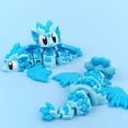 thumbnail image 5 of SHUWND Glacier Style 3D Printed Fly Dragon with Egg, Flexible Realistic Articulated Animal Fidget Toys, 5 of 6