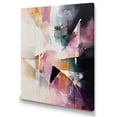 thumbnail image 2 of Designart "Purple Language Of Lines II" Modern Geometric Wall Art For Bathroom, 2 of 5