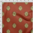 thumbnail image 4 of oneOone Polyester Spandex Maroon Fabric Asian Block Face Sewing Fabric By The Yard Printed Diy Clothing Sewing Supplies 56 Inch Wide, 4 of 4
