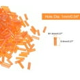 thumbnail image 2 of 1200Pack Bugle Beads, 6.8x1.8mm Orange Tube Spacer Beads Lined Glass Beads for Jewelry Making, 2 of 6